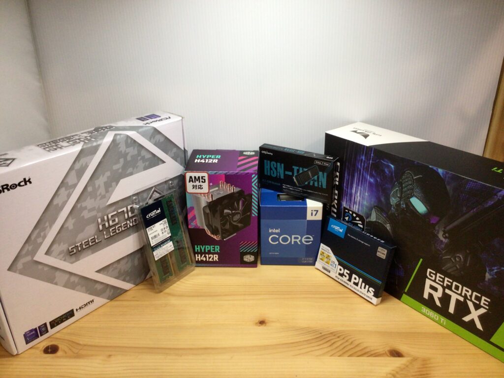 デスクトップパソコン製作